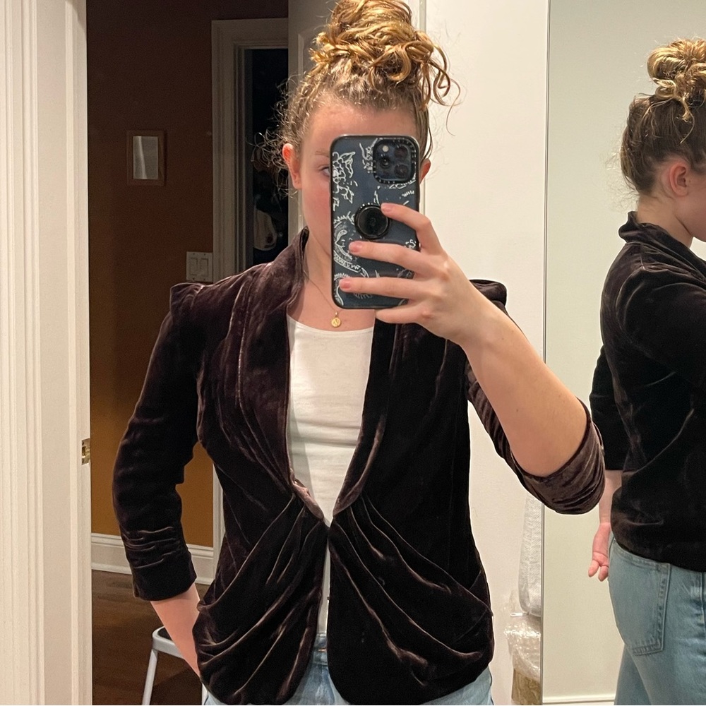 Brown-Velvet Jacket